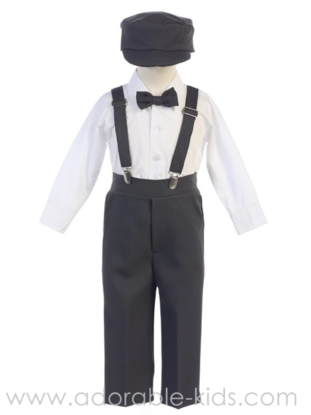 Vest suit set for Ring Bearer | Boys suit in Charcoal Grey | Oakville